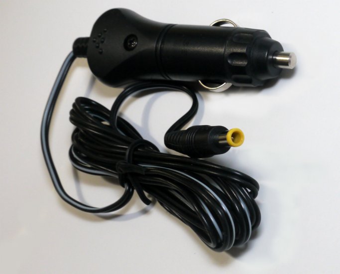 Cigarette to EIAJ-4 12V DC Plug Power Cable f/Sony/Panasonic - Click Image to Close