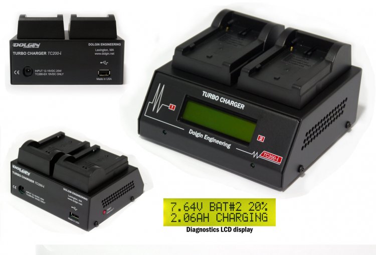 TC200-i Two Position Charger + 2 Pan. repl. VW-VBG6 batteries - Click Image to Close